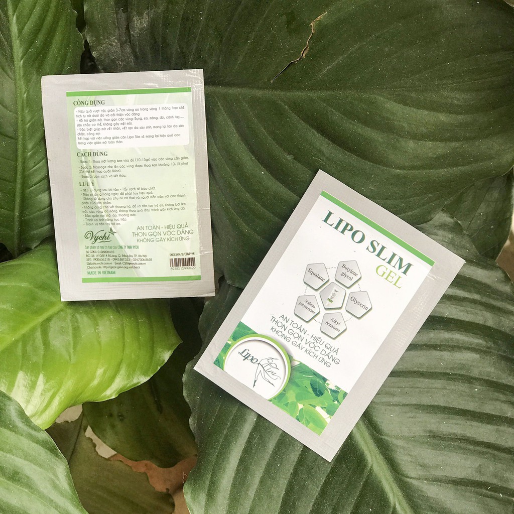 Kem tan mỡ Lipo Slim gel gói nhỏ 15gr gel giảm mỡ vùng chân tay bụng hiệu quả | BigBuy360 - bigbuy360.vn