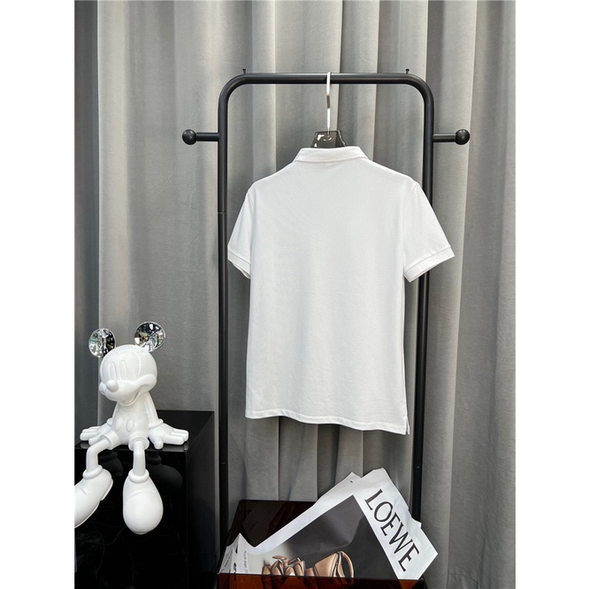 Áo Thun POLO Da Thêu Chữ Ngắn Tay Thời Trang Hè Năng Động Dành Cho S-4XL PRAD1 2022