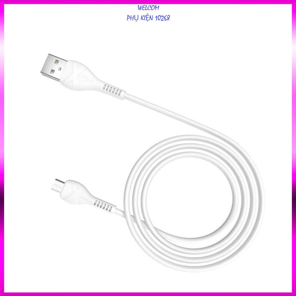 Dây sạc hoco X37 hỗ trợ sạc nhanh 2.4A - Bảo hành 06 tháng