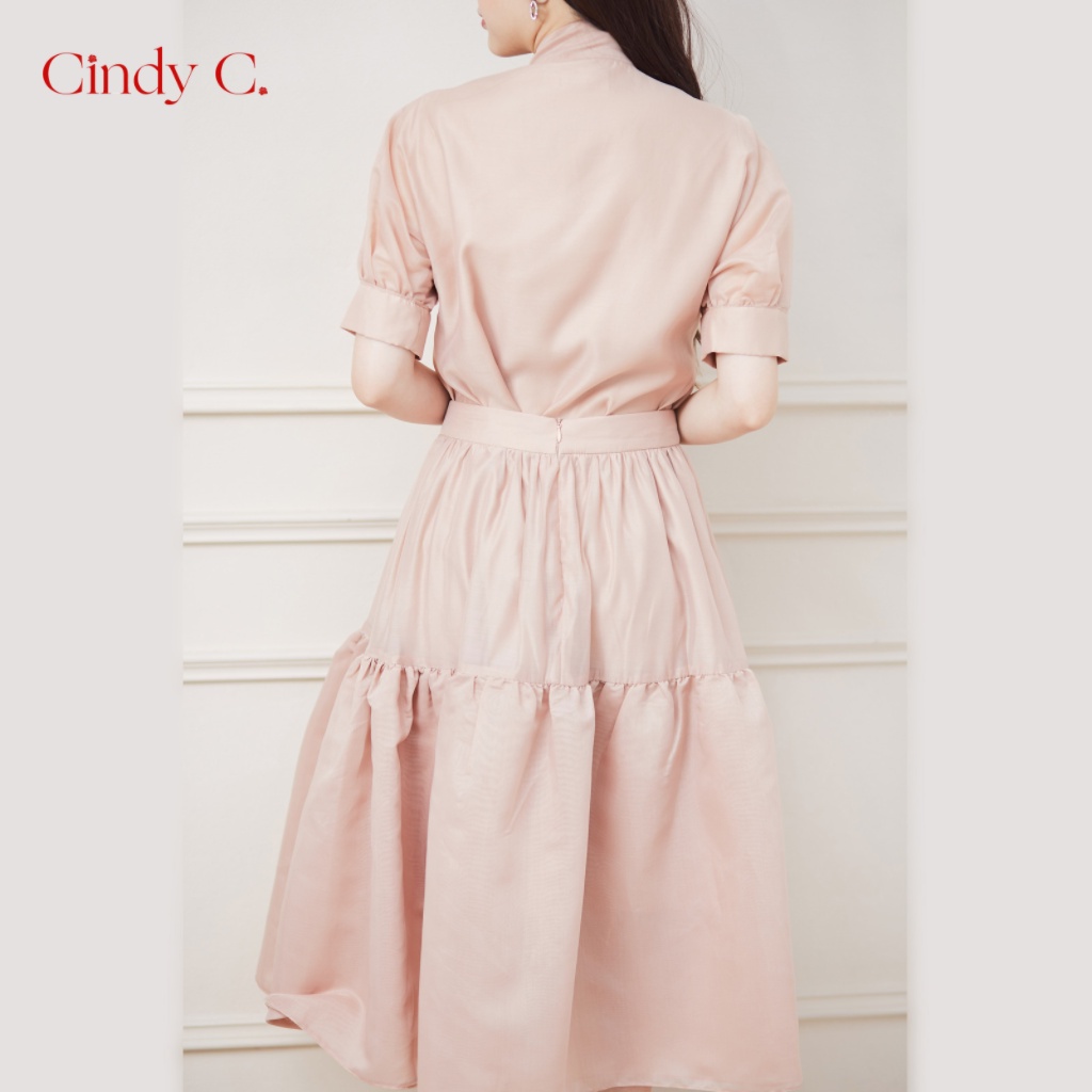 Áo dài tay Nolan CINDY C chất liệu Organza thiết kế thanh lịch nữ tính 663