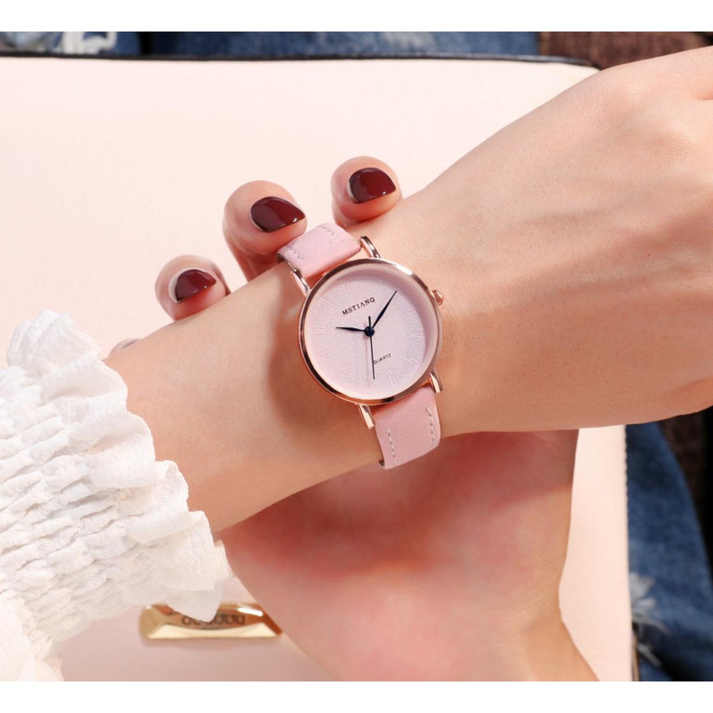 [CỰC ĐẸP] ĐỒNG HỒ NỮ DÂY DA MSTIANQ PHIÊN BẢN BEAUTIFUL GIRL THỜI TRANG CỰC ĐẸP | BigBuy360 - bigbuy360.vn