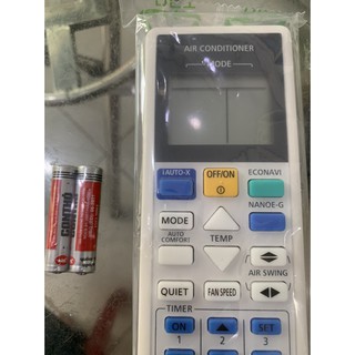 Điều khiển điều hoà panasonic enveter 2 chiều