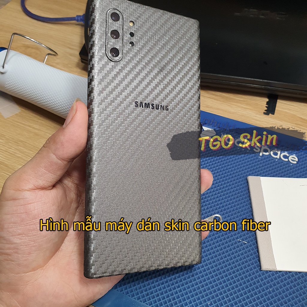Miếng dán Skin Carbon Fiber iPhone 14 Pro Max / 13 Pro Max / 12 Pro Max / 11 Pro Max / Xs Max  cao cấp