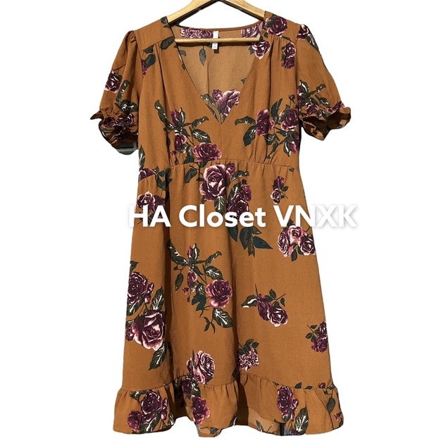 Đầm Voan Hoa Xuất Dư Xinh