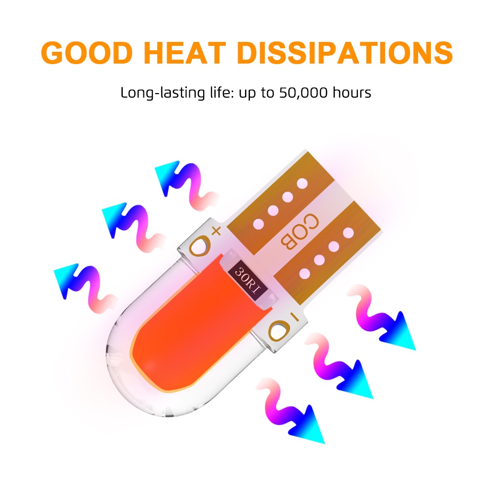 Bóng Đèn LED T10 W5W COB Chuyên Dụng Cho Xe Hơi