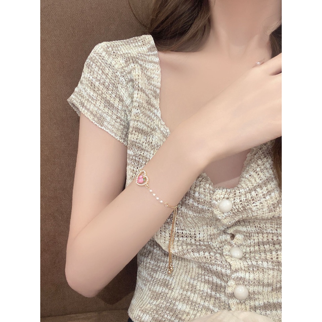 ✨✨Vòng Tay Chuỗi Hạt Nhiều Màu Sắc Thiết Kế Thời Trang Dành Cho Nữ