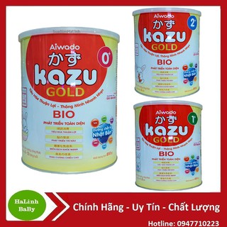 Sữa Kazu gold Bio đủ số 0+ 1+ 2+ 810g [Date 2023]