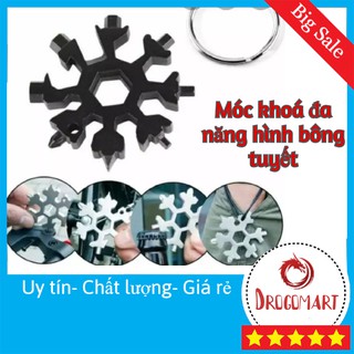 Móc Khóa🔧 Hình Bông Tuyết 20 Trong 1 Đa Năng🔧 Tiện Dụng