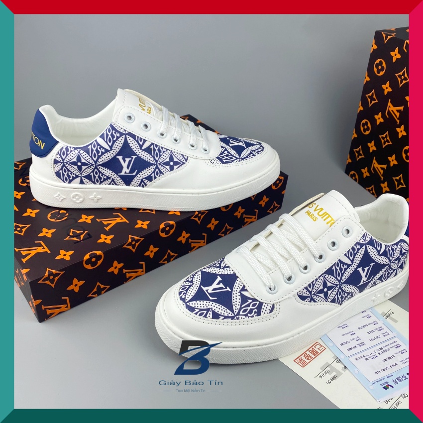 Giày thể thao nam L&amp;V Bảo Tín 3D39 Giày sneaker nam mẫu mới nhất in công nghệ 3D độc đáo đế cao su siêu êm có khâu đế