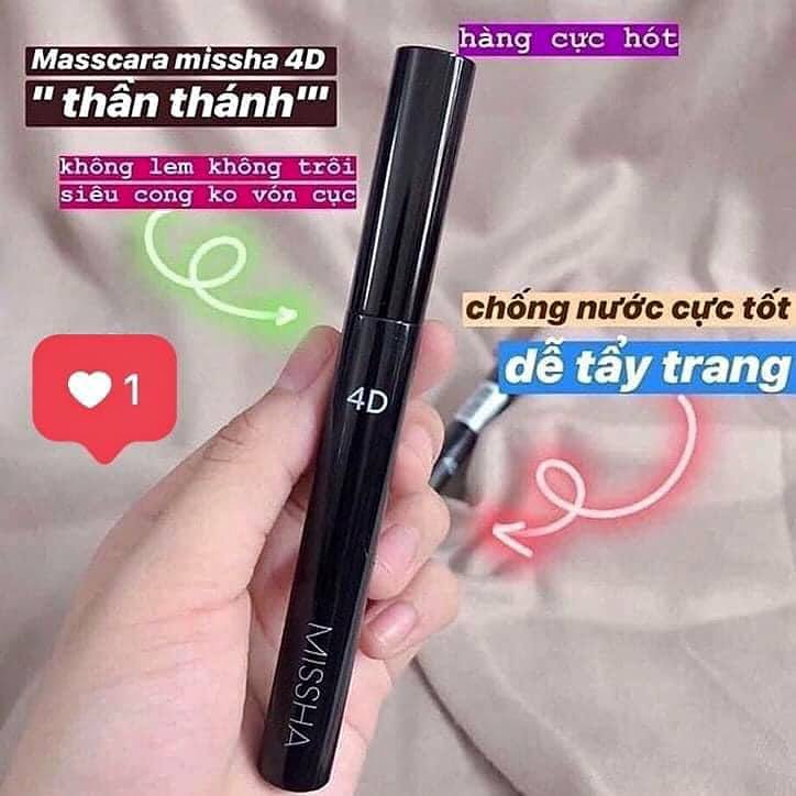 MASCARA MISSHA 4D DÀY VÀ CONG MI TỰ NHIÊN | BigBuy360 - bigbuy360.vn