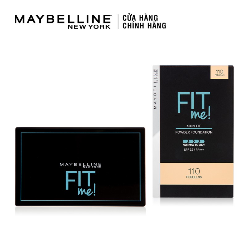 Phấn Nền Kiềm Dầu Chống Nắng Tiệp Mọi Tông Da SPF 44 Fit Me Skin-Fit Powder Foundation Maybelline New York 9g | BigBuy360 - bigbuy360.vn