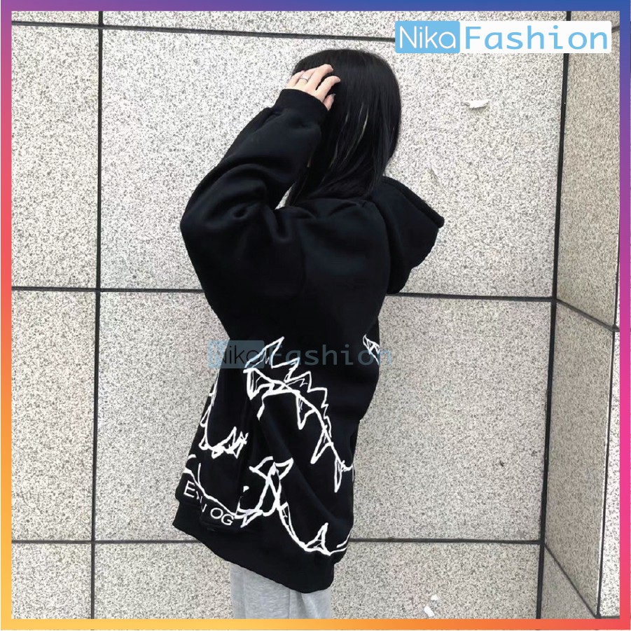 Nikafashion Áo Hoodie Nón Unisex Nam Nữ Chất Vải Nỉ Freesize 1 kích cỡ Form Dáng Rộng Dưới 65kg Mặc Đẹp K. L.O.N.G | BigBuy360 - bigbuy360.vn
