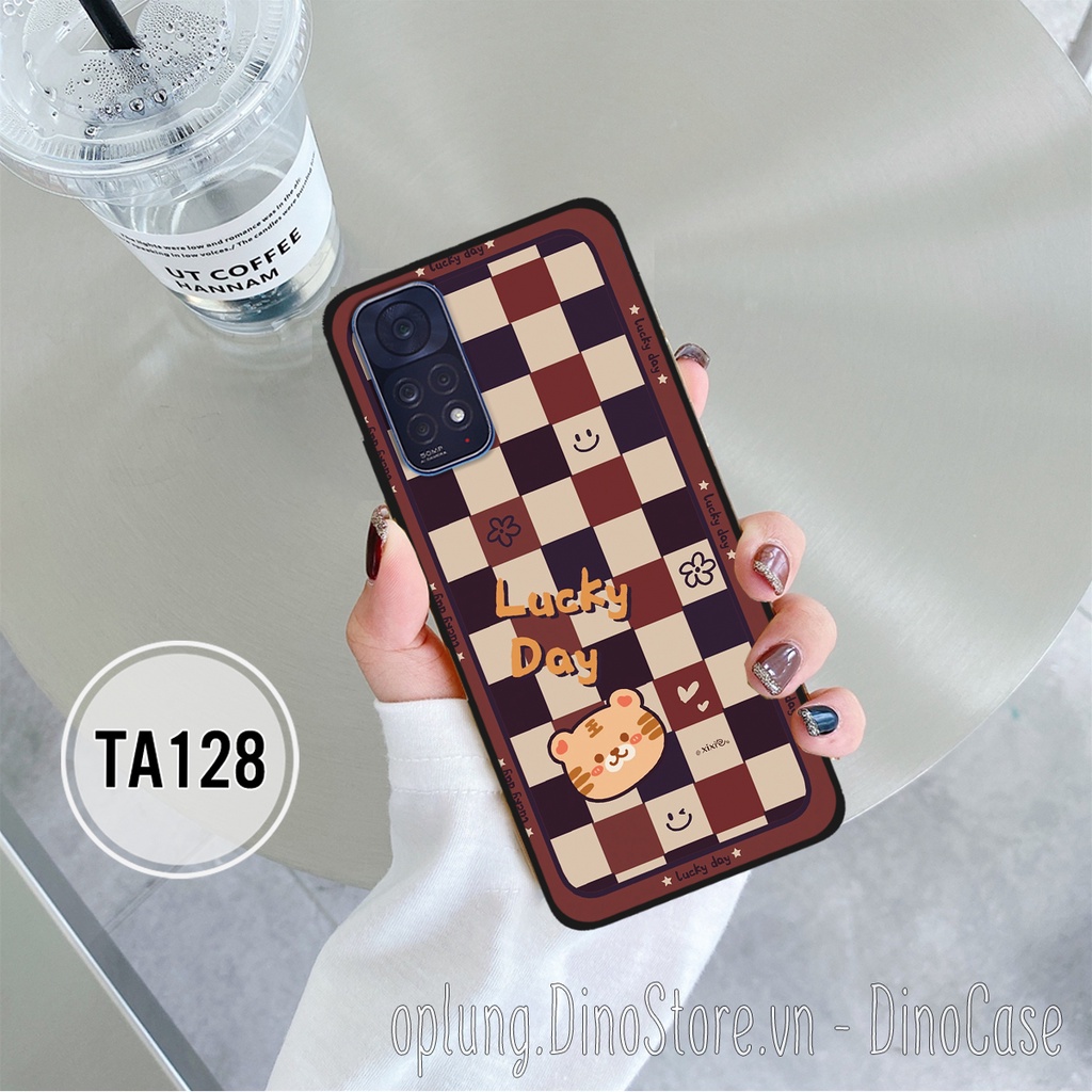 Ốp lưng Xiaomi Redmi Note 11 4G/Note 11s/Note 11 Pro 5G in hình họa tiết kẻ Caro đen thời trang viền dẻo bảo vệ camera.