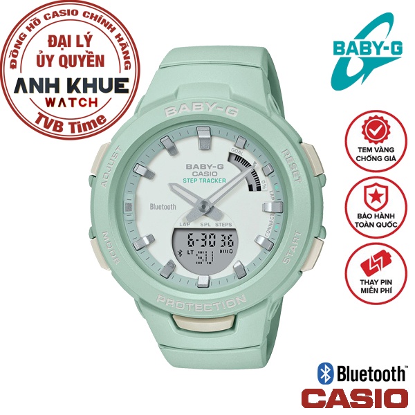 Đồng hồ nữ dây nhựa Casio Baby-G chính hãng chính hãng BSA-B100CS-3ADR 