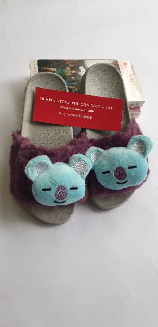 Dép BT21 ver 3 dép bông bt21 plus doll slipper