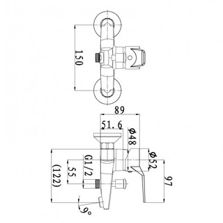 Vòi tắm sen tay Hugo HG1504