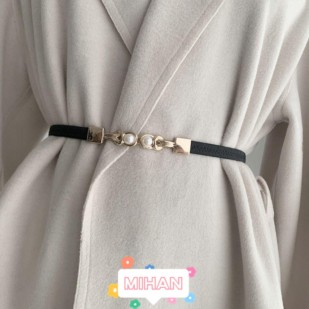 Thắt Lưng Co Giãn Khóa Ngọc Trai Thời Trang MIHAN1