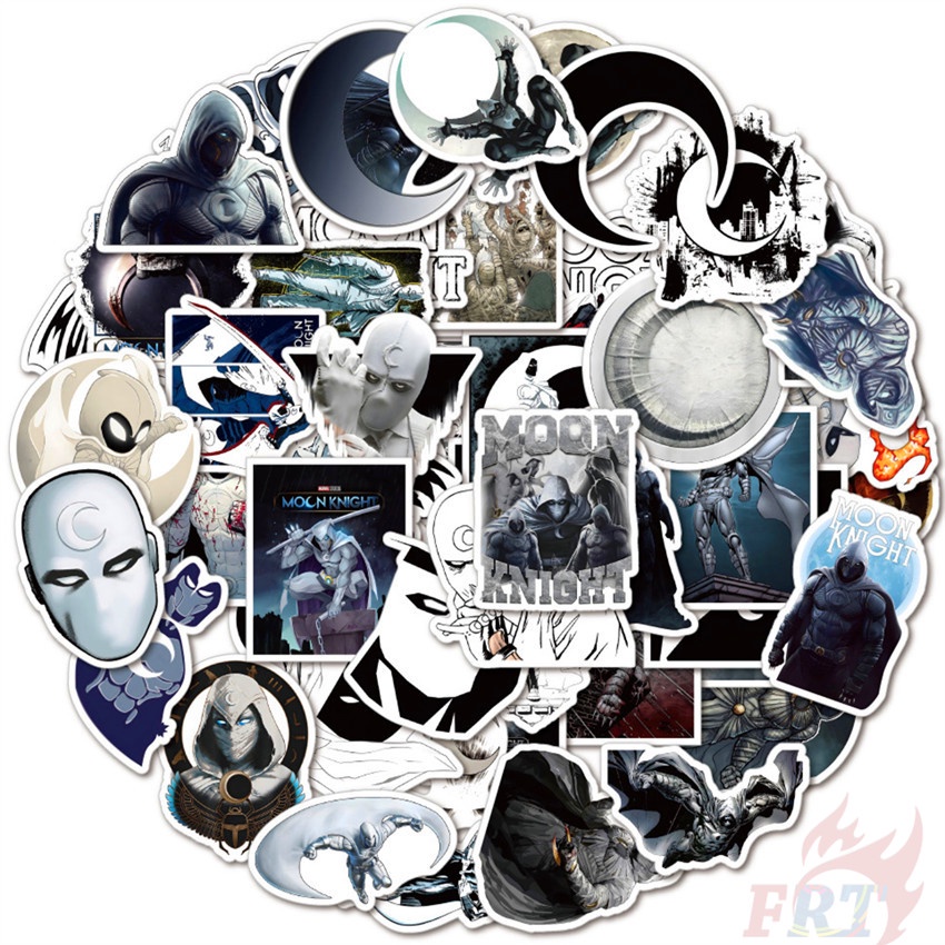 Set 100 miếng dán họa hình Moon Knight Series 01 không thấm nước độc đáo