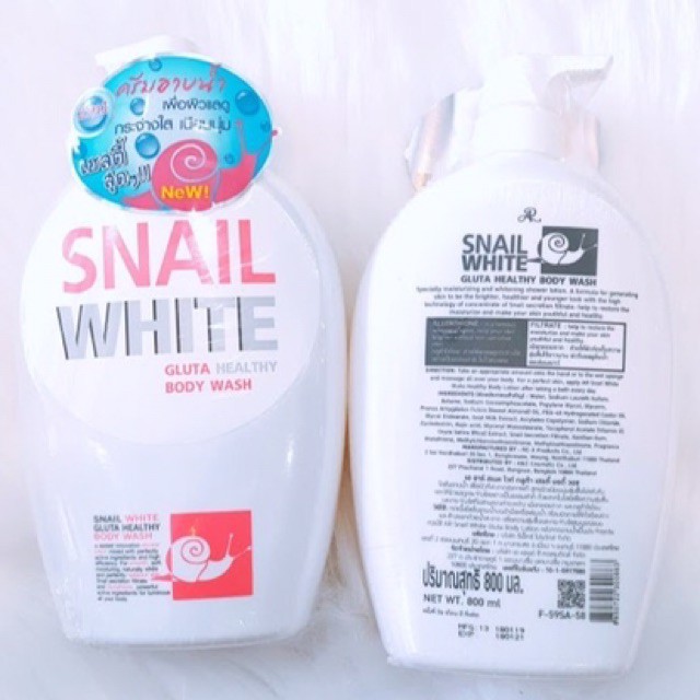 Sữa tắm dưỡng da Snail White Gluta Healthy 800ml Thái Lan