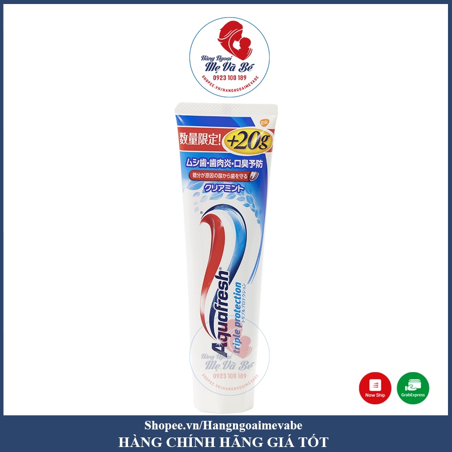 Kem đánh răng AQUAFRESH 140g Nhật Bản [Date 2023]