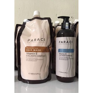 Combo dầu gội và hũ hấp FARACI siêu mềm mượt siêu phục hồi❤️FARACI SIÊU PHỤC HỒI❤️