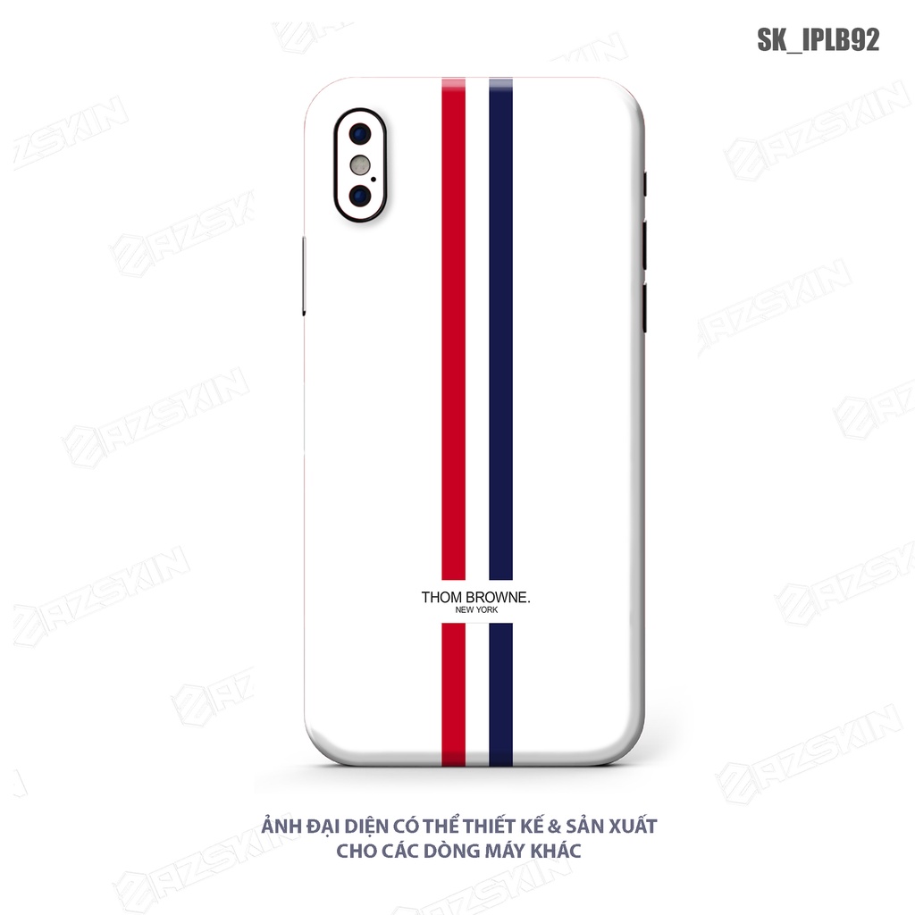 Miếng Dán Skin IPhone 14 Pro Max Thom Brown Trắng |SK_IPLB92| Chất Liệu Film 3M Cắt CNC, Bền Màu, Không Đế Lại Keo Bám
