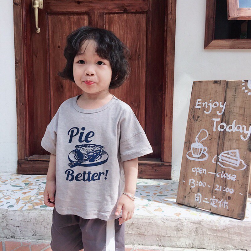 Áo thun Pie Better &lt;FREE SHIP&gt; Áo thun cho bé - chất liệu 100% cotton mềm mại - Style Hàn Quốc dễ thương