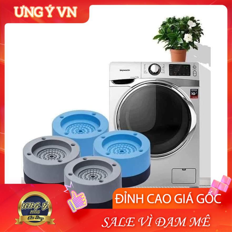 Bộ 4 Chân Đế Máy Giặt, Tủ Lạnh Cao Su Chống Rung (Tròn)