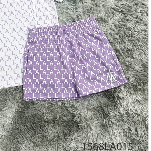 (HÀNG XUẤT XỊN) Quần short tím M//L//B Monogram Shorts L//A PURPLE Made in V/N full tag code  SIZE S M L