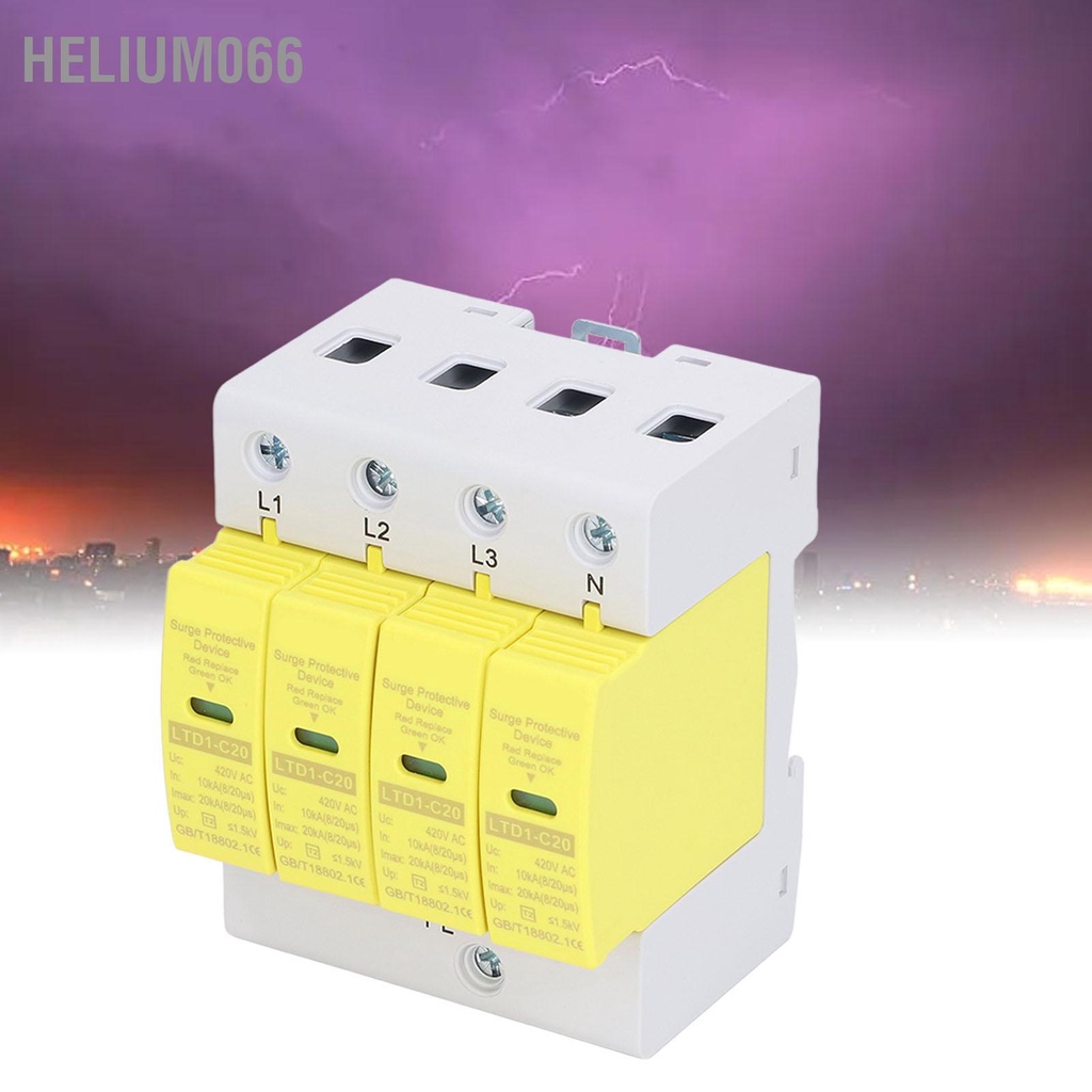 Thiết Bị Bảo Vệ Thiết Bị Gia Dụng 420V AC 4P Helium066