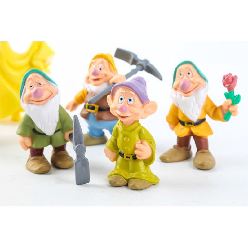 Set 8 mô hình công chúa bạch tuyết và bảy chú lùn làm quà tặng cho trẻ em