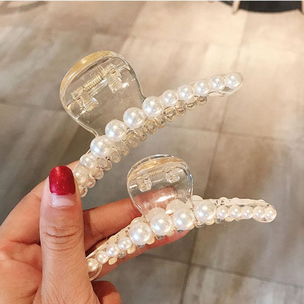 Kẹp Tóc Càng Cua Họa Tiết Hình Học Ngọt Ngào Thời Trang Hàn Quốc