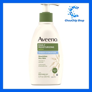 Sữa dưỡng thể dưỡng ẩm tuyệt đối Aveeno Sheer Hydration Daily Moisturizing Lotion với bột yến mạch 350ml (mẫu mới)
