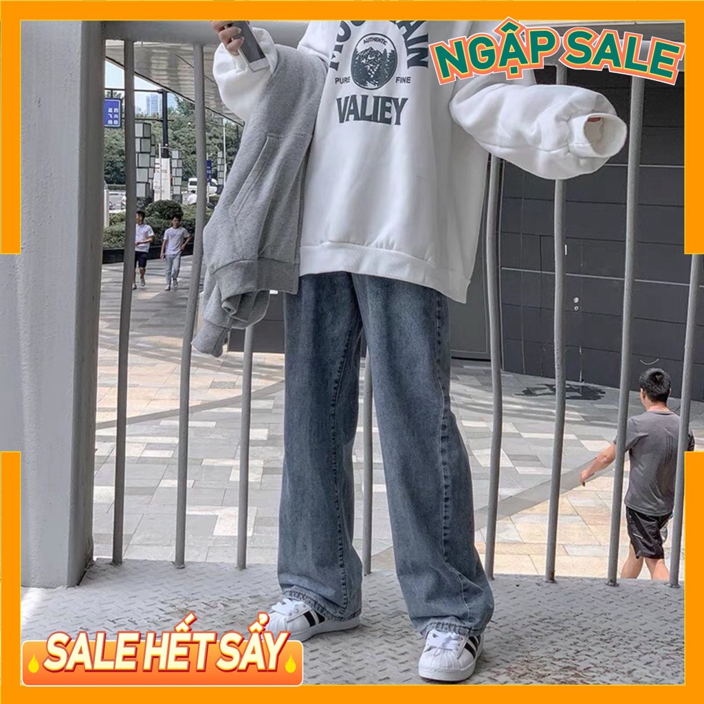 Quần jean nữ ống rộng JS07 Memetopz, quần bò ống rộng dáng suông trẻ trung năng động | BigBuy360 - bigbuy360.vn