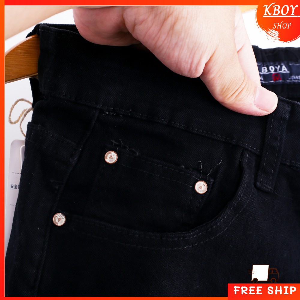 Quần jeans nam [𝐅𝐑𝐄𝐄 𝐒𝐇𝐈𝐏] Quần jean rách gối ống ôm - Quần trơn vải mềm mịn cao cấp hợp dáng - 8913 | BigBuy360 - bigbuy360.vn