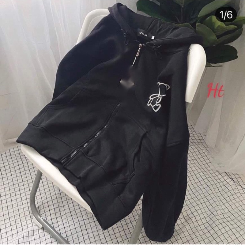 Áo khoá gấu trắng HT11