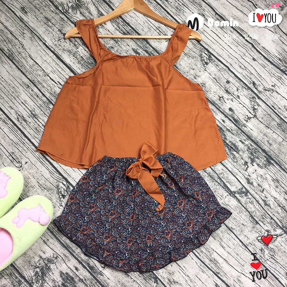 Đồ Bộ Mặc Nhà Ngắn Kiểu Cánh Tiên Áo Phi Lụa Quần Voan Thoáng Mát Mềm Mịn Không Nhăn - DOMIN | BigBuy360 - bigbuy360.vn