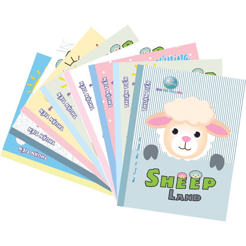 Tập vở viết 96 trang, 200 trang thiết kế đẹp cho HSSV định lượng 60, 70, 80 gsm - VPP Hani