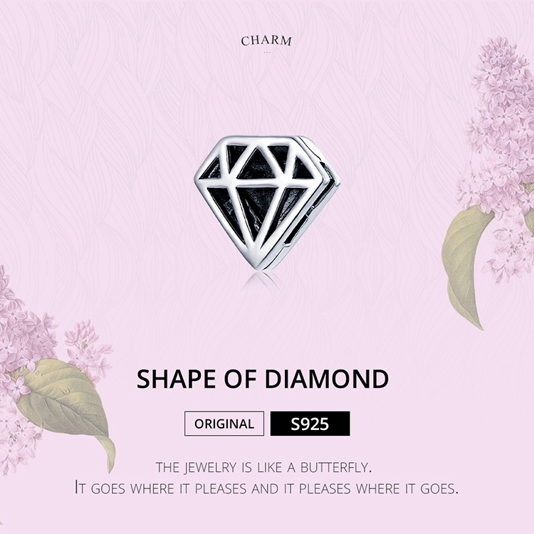 Mặt trang sức Bạc 925 bamoer gắn vòng tay SCX117