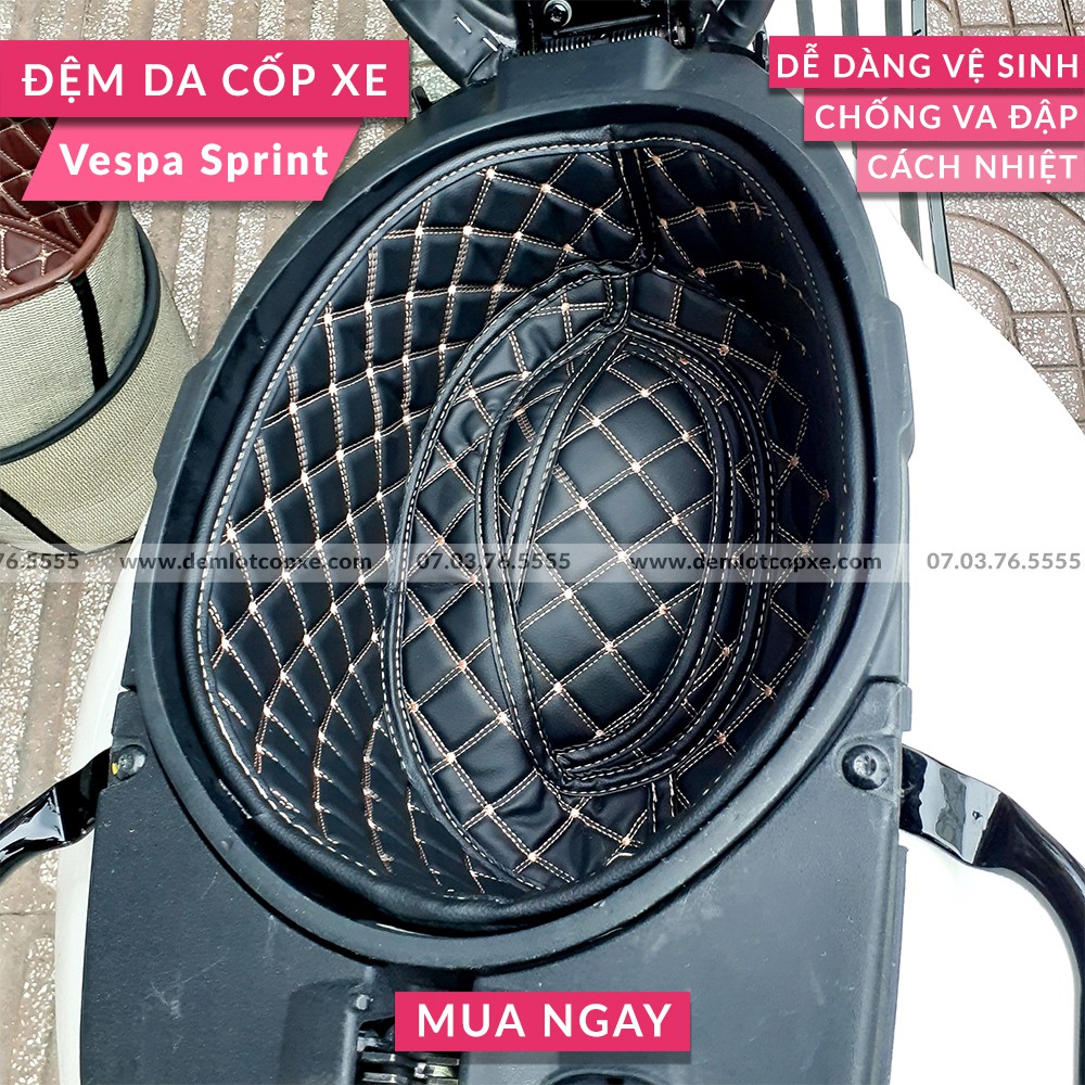 LÓT CỐP XE VESPA SPRINT - HÀNG GIA CÔNG TẠI XƯỞNG - BẢO HÀNH 1 NĂM