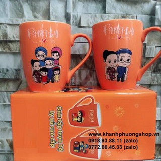 bộ 4 ly sứ cao cấp - ly sứ cao cấp