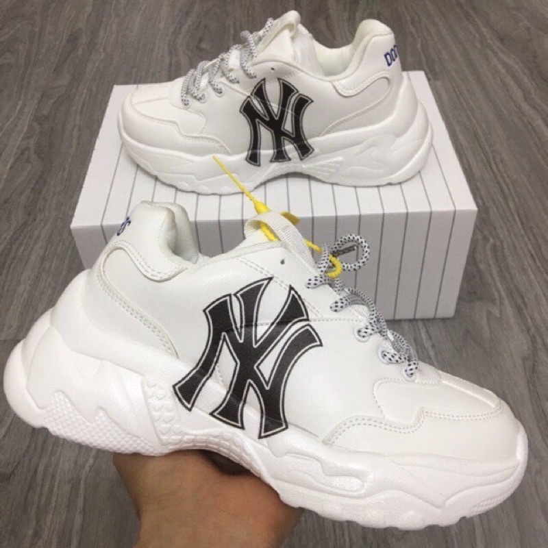 Giày Sneaker NY Nam Nữ Cổ Cao Chữ Đen hot trend 2022