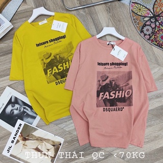 áo thun thái form rộng chụp thật < 70ki ( ko đẹp hoàn tiền )