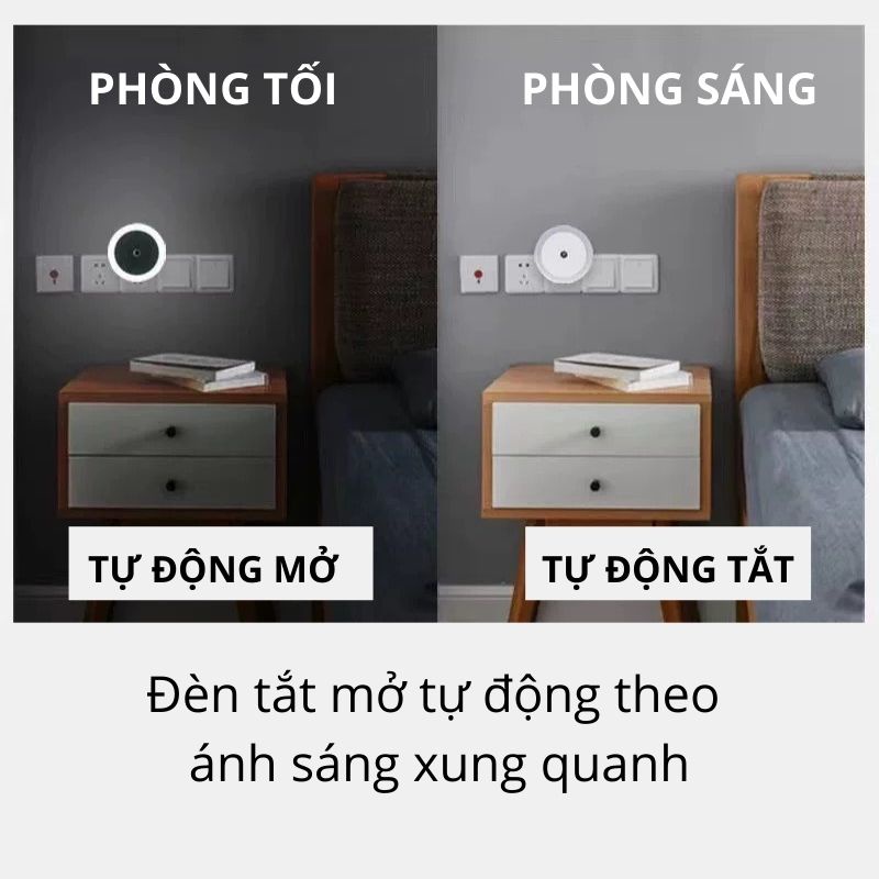 Đèn ngủ LED cảm ứng ánh sáng tự động bật tắt, bóng đèn ngủ nhiều mẫu cute ánh sáng trắng dịu nhẹ | BigBuy360 - bigbuy360.vn