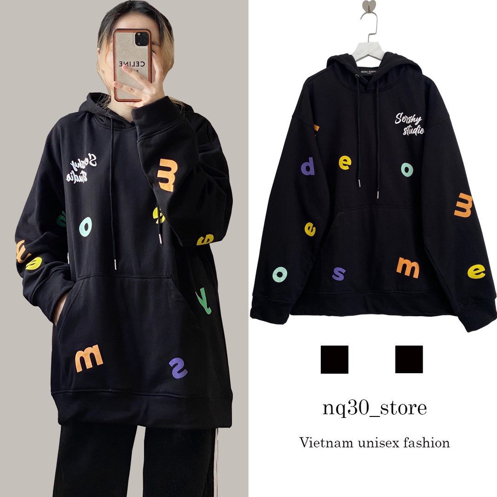 Áo Hoodie ABC Form Rộng Nam Nữ Unisex | WebRaoVat - webraovat.net.vn