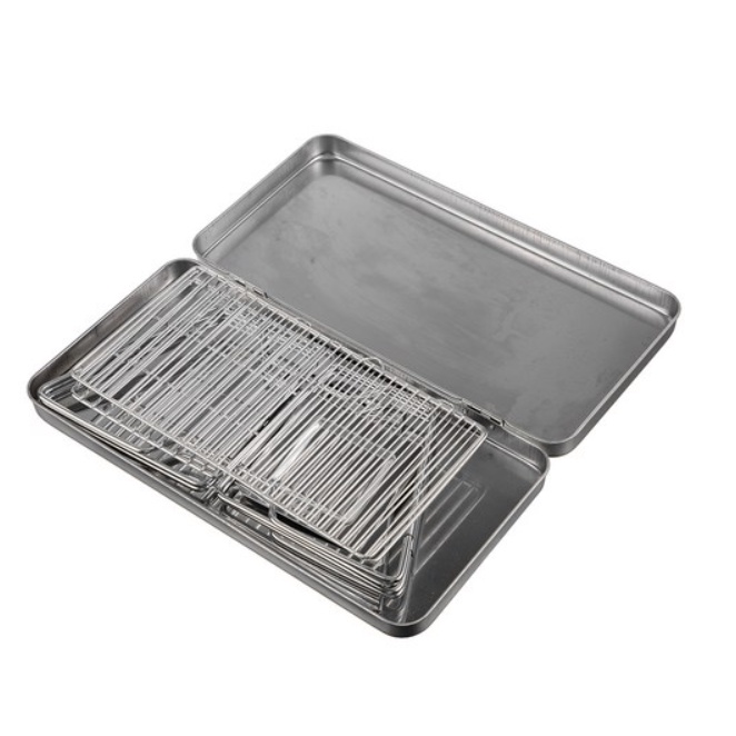 Bếp Nướng Than Hoa Không Khói Ngoài Trời Có Thể Gấp Gọn Bằng thép không gỉ Hàn Quốc