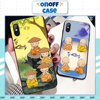Ốp Lưng Điện Thoại Iphone Mặt Sau Kính Cường Lực In Hình Chú Tiểu Tứ Không Chống Trầy Xước Điện Thoại Bảo Vệ Điện Thoại