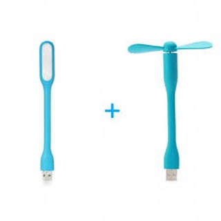 Đèn led usb + quạt usb mini siêu tiện dụng