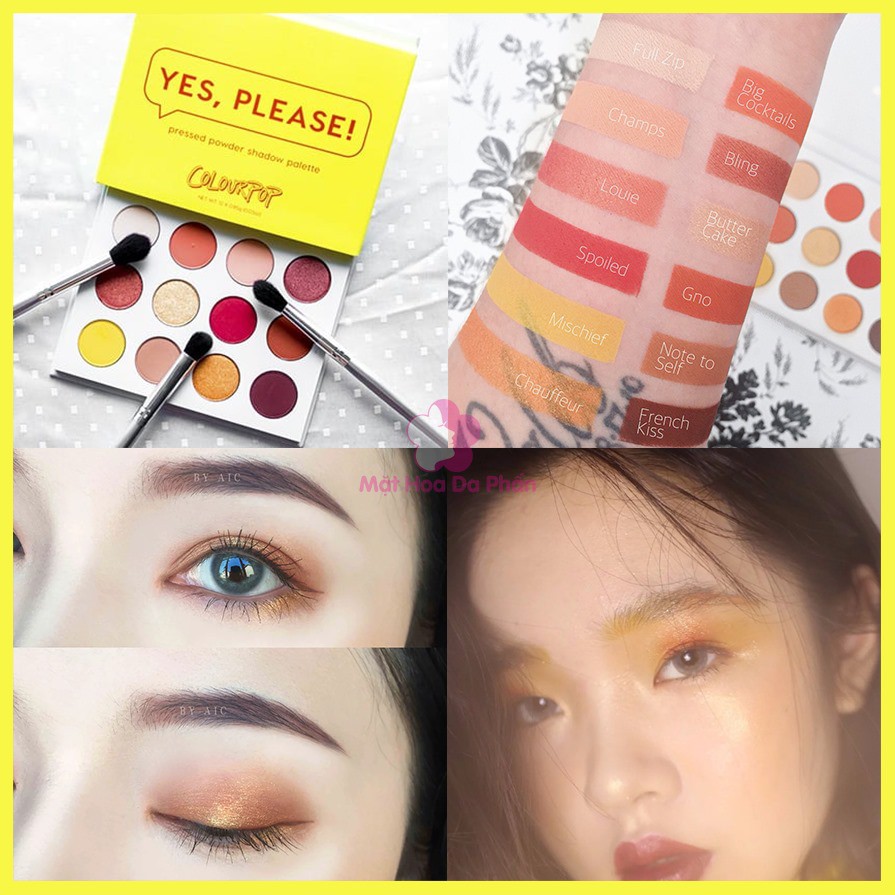 Bảng Phấn Mắt Colourpop Yes, Please! Pressed Powder Shadow Palette (12 x 0,85g)