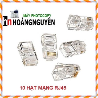 10 hạt mạng rj45 dùng bấm cáp mạng máy tính
